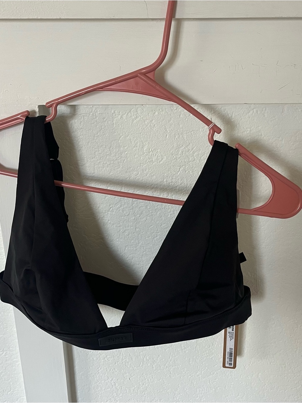 Skims Women's Large Recycled Swim Plunge Swim Bikini Top NWT.